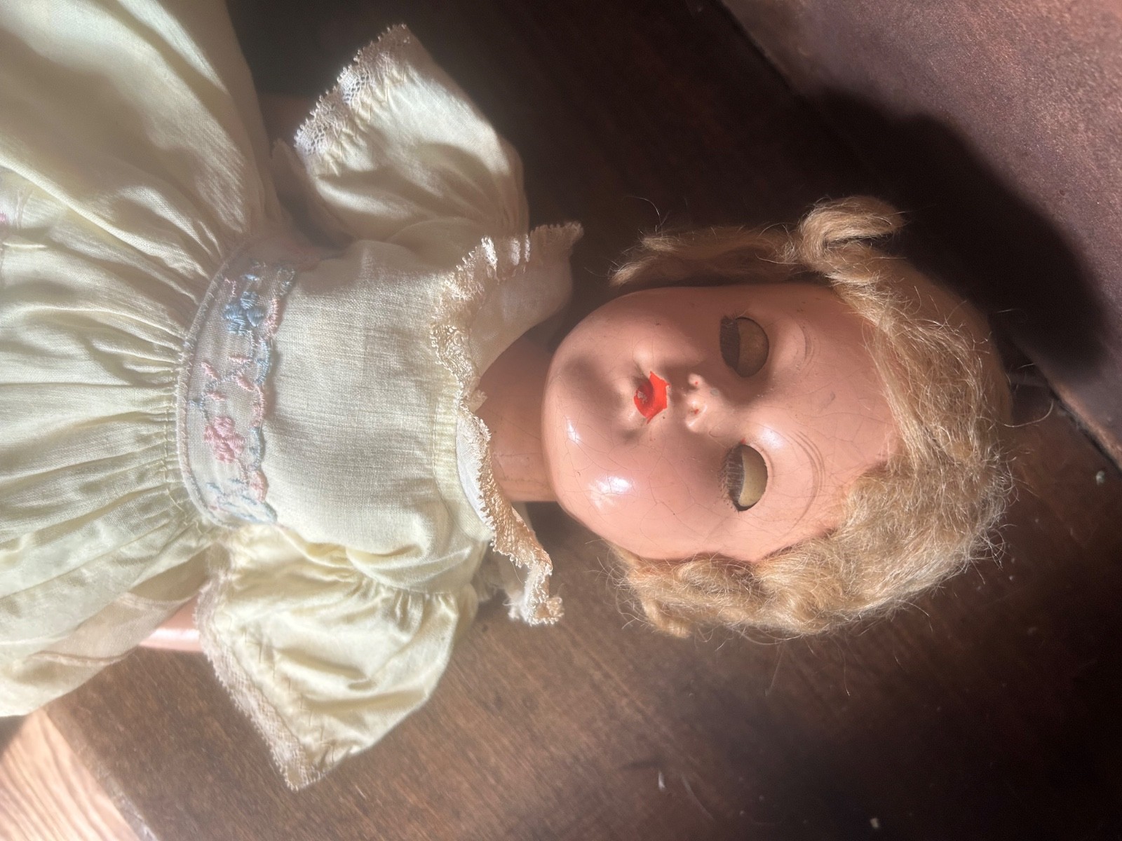 Effanbee Anne Shirley 20” Composition or Hard Plastic Doll 1940s or 1950s