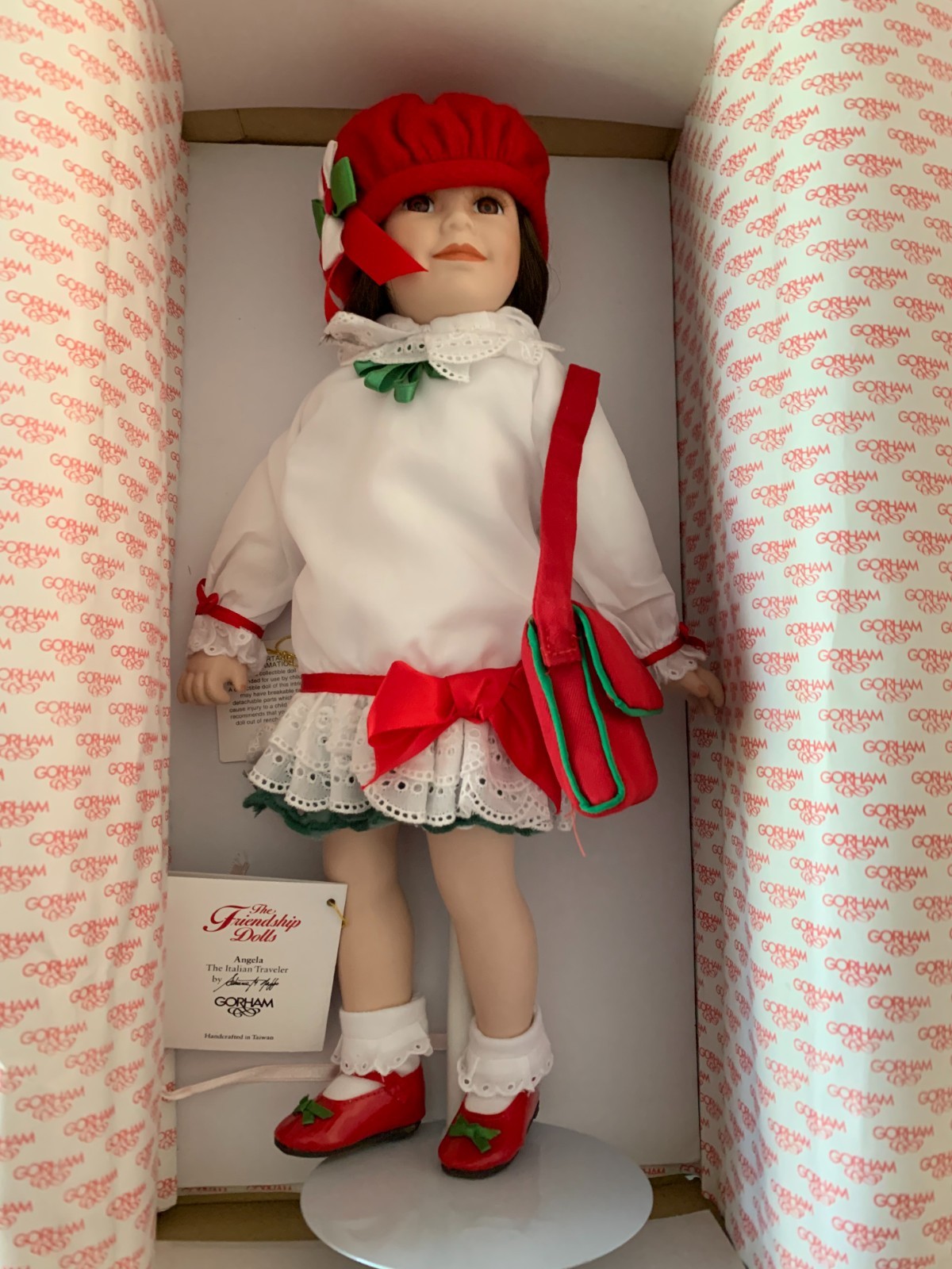 Gorham Friendship Doll Angela Italian Traveler Brown Hair and Eyes Original Box