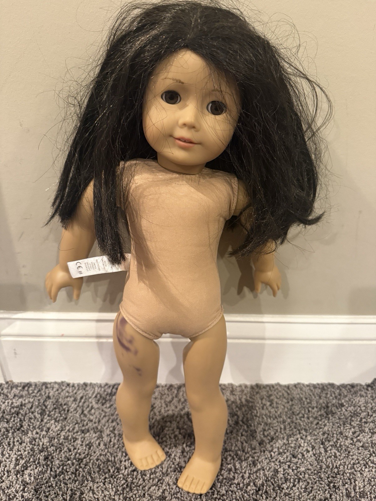 American Girl Doll 18” Dark Brown Hair Brown Eyes 2011