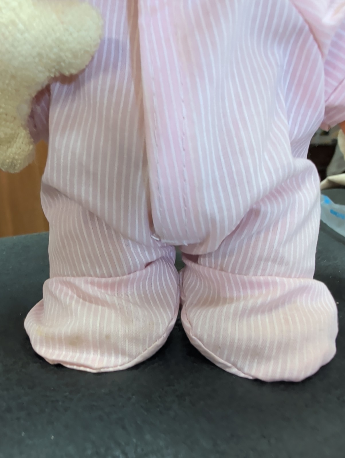 Troll Doll Vtg 7″ Sleepy Time Night Night Russ Pink Pajamas Nightcap Teddy Bear