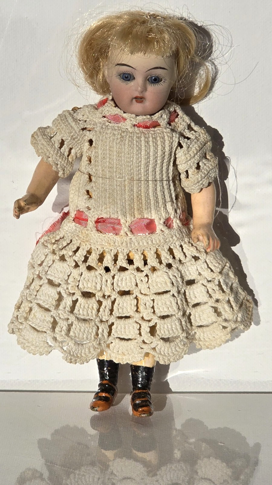 Antique Rare Kammer & Reinhardt Bisque Head German 6″ Walking Doll late 19c