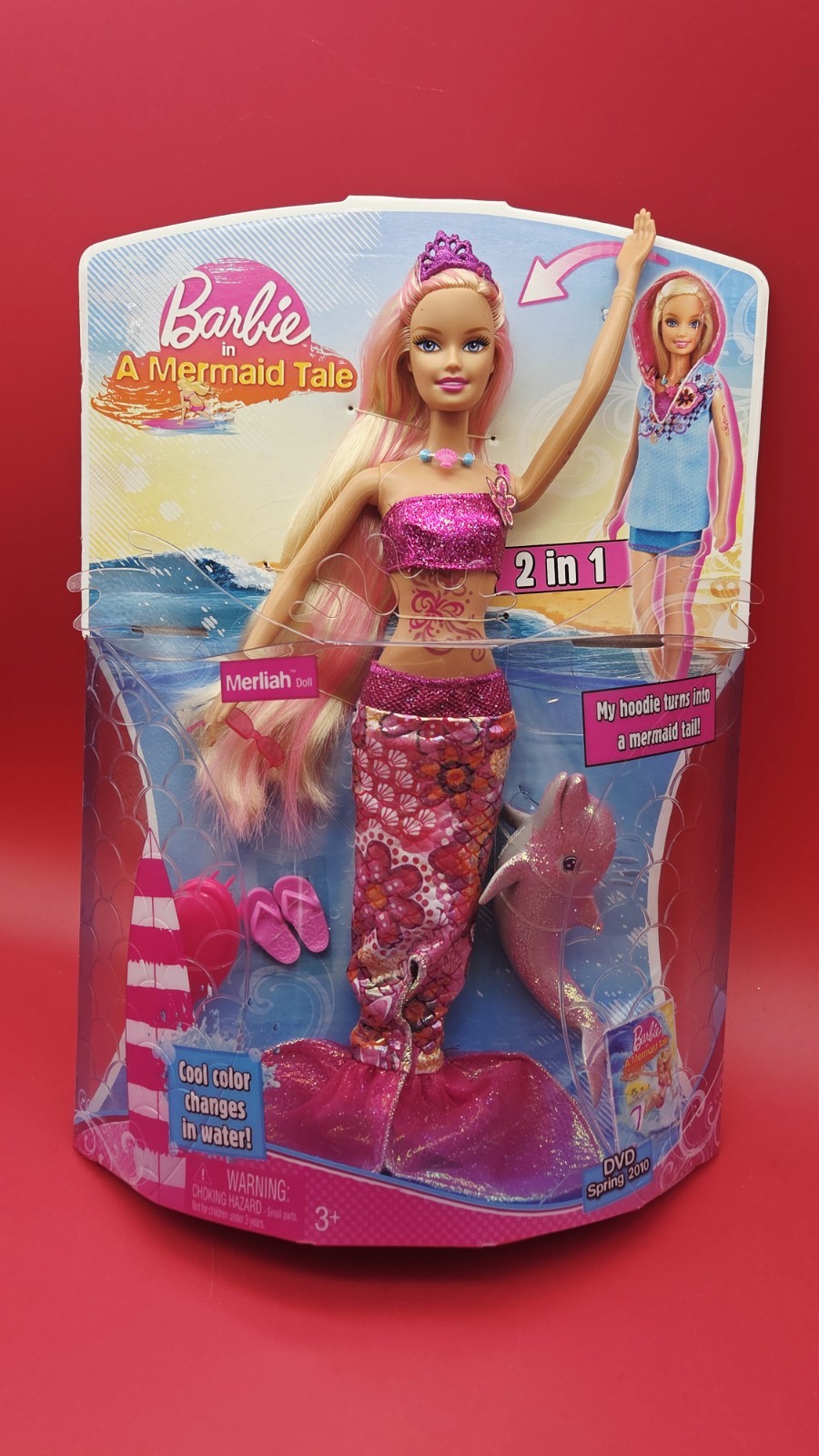 2009 Mattel Barbie In A Mermaid Tale – 2 In 1 Merliah Doll #R4136 NRFB