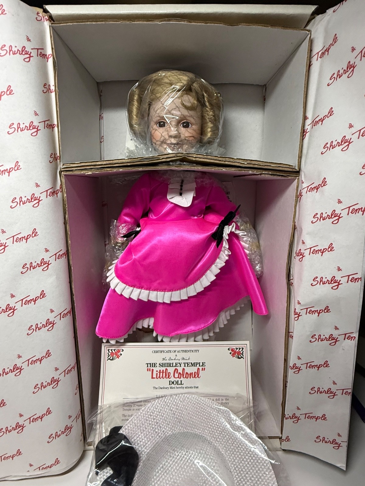 Shirley Temple “Little Colonel” The Danbury Mint 14” Doll NIB With