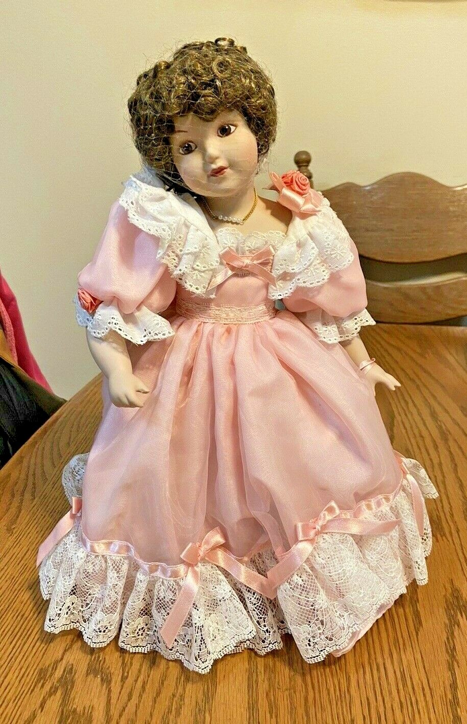 THE HAMILTON COLLECTION Porcelain Doll “First Party” by Maud Humphrey Bogart