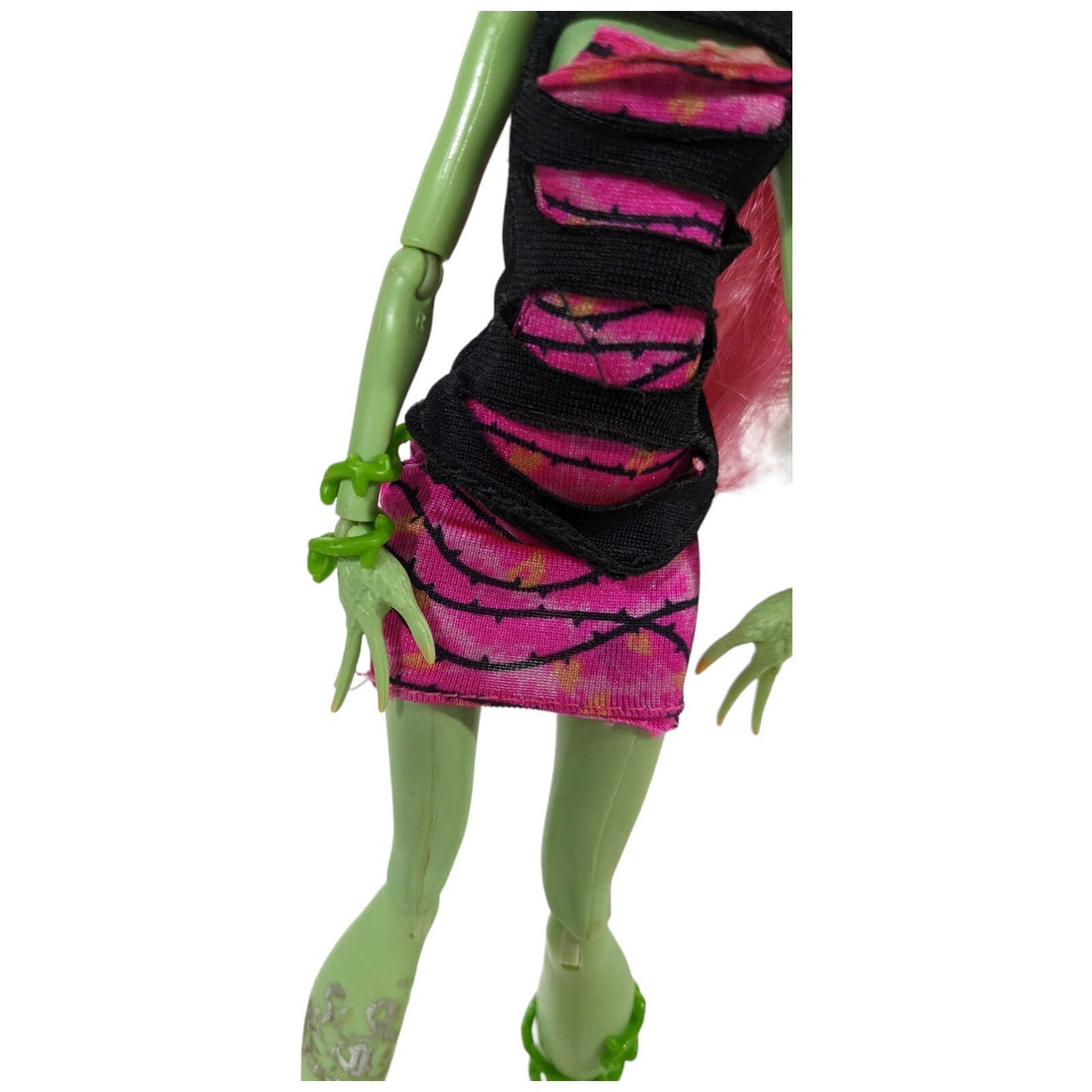 Monster High Venus McFlytrap Doll Coffin Bean Coffee Pink Green Girl 11 inch