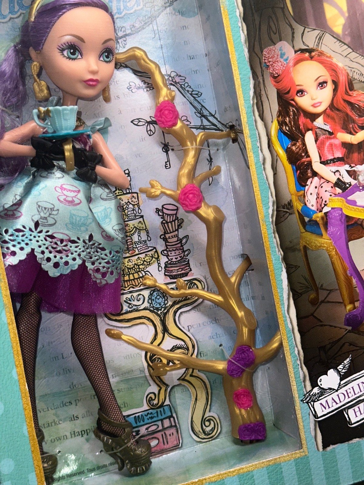 2013 Ever After High “Hat-Tastic Party Display w/ Madeline Hatter” #BJH36 *NRFB*