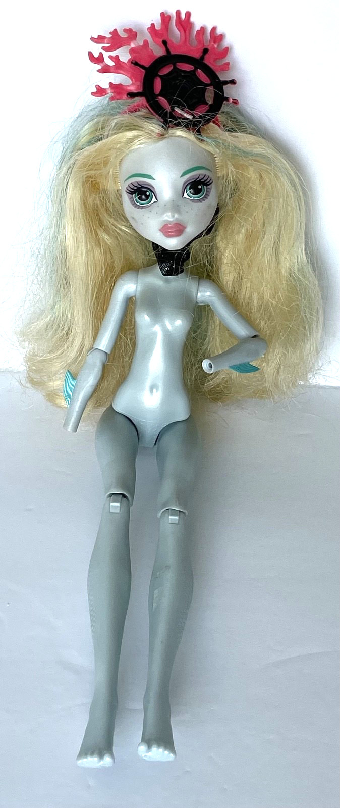 Monster High Shriek Wrecked Nautical Ghouls Lagoona Blue Doll, no clothes, hands