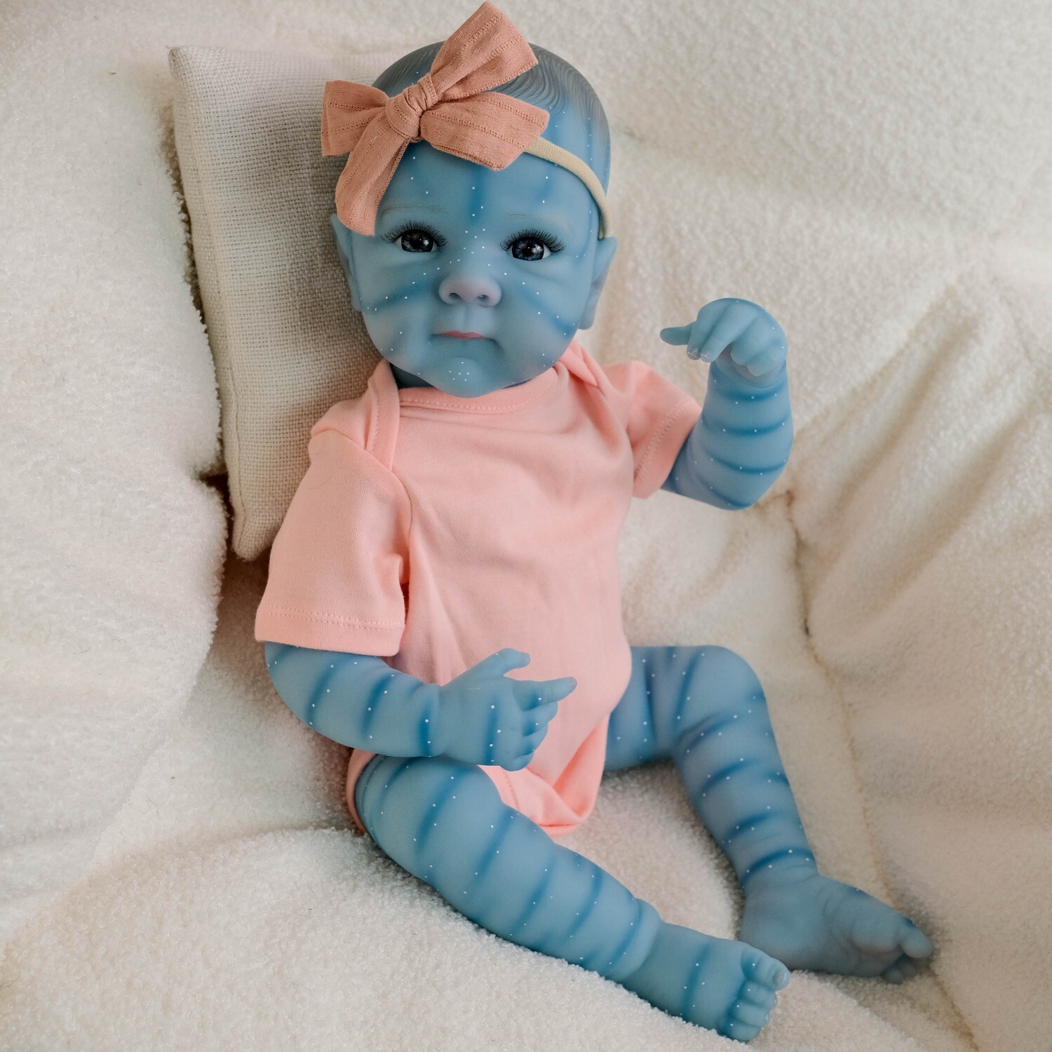 Lifelike Reborn Avatar Dolls 18″ Full Body Vinyl Real Life Size Baby Feeding Kit