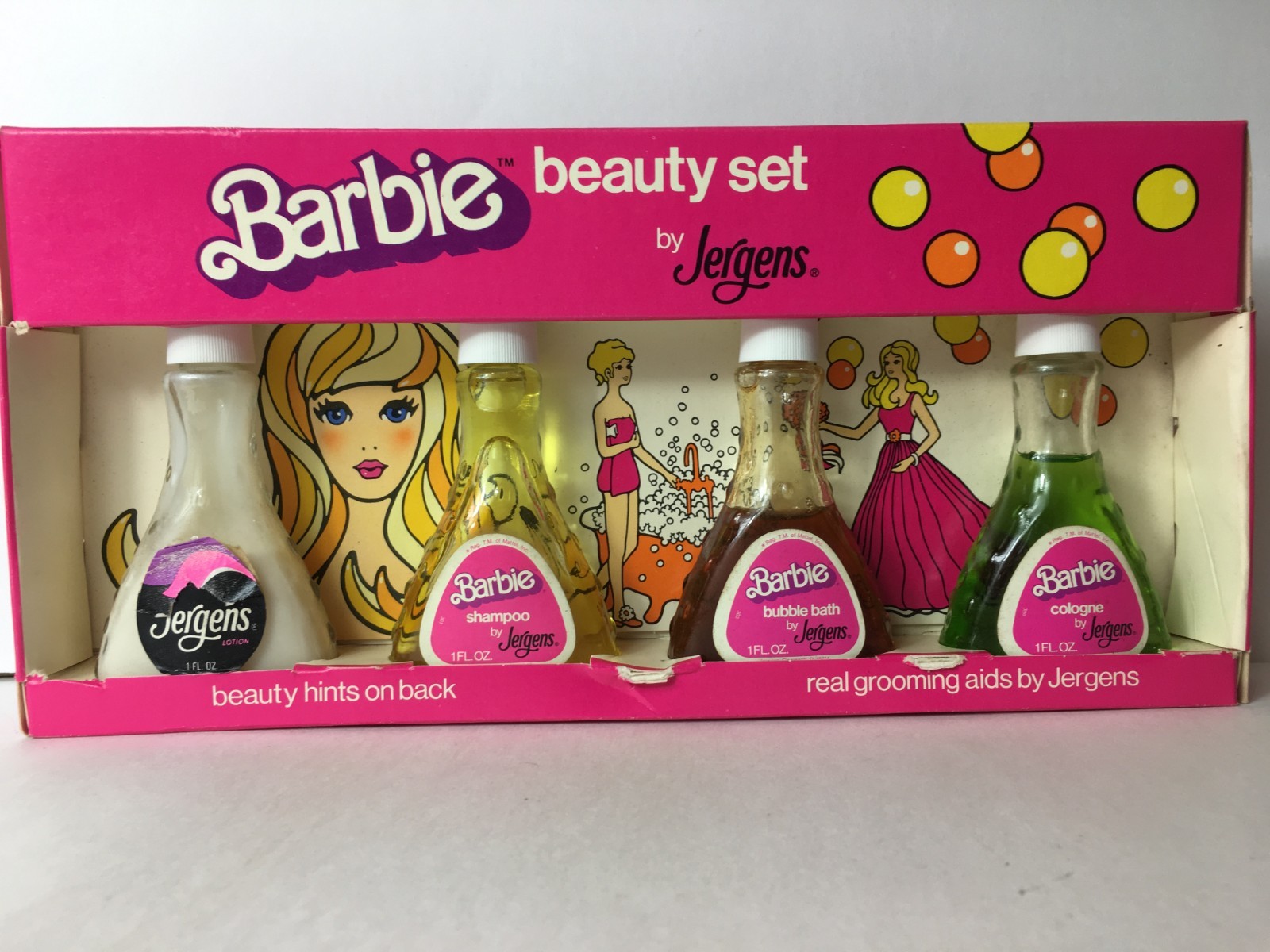 1975 Barbie Beauty Set by Jergens VTG vintage 1970s bubble bath lotion in box