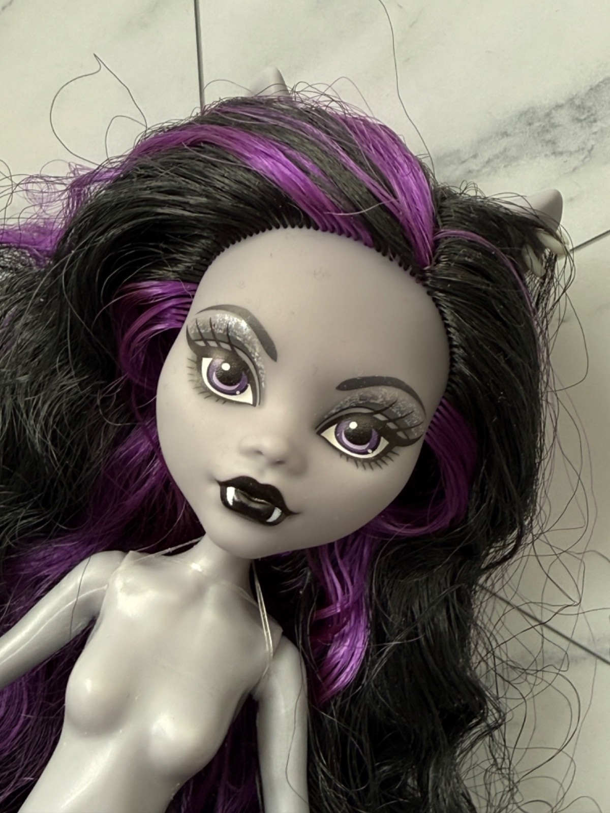 New Monster High Reel Drama Doll Clawdeen Wolf Nude For OOAK