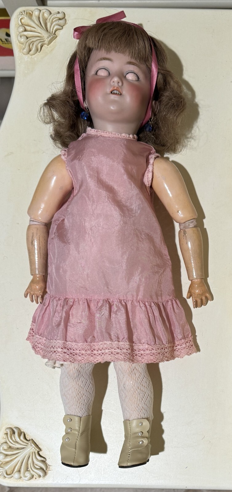 RARE Simon & Halbig “Santa” Model 1249 – Antique German Bisque Doll – Circa 1898