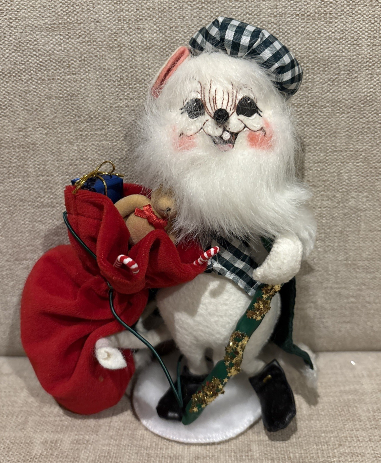Annalee Dolls 6″ Irish Santa Mouse Exclusive Santa Mice of the World 2004 NWT!
