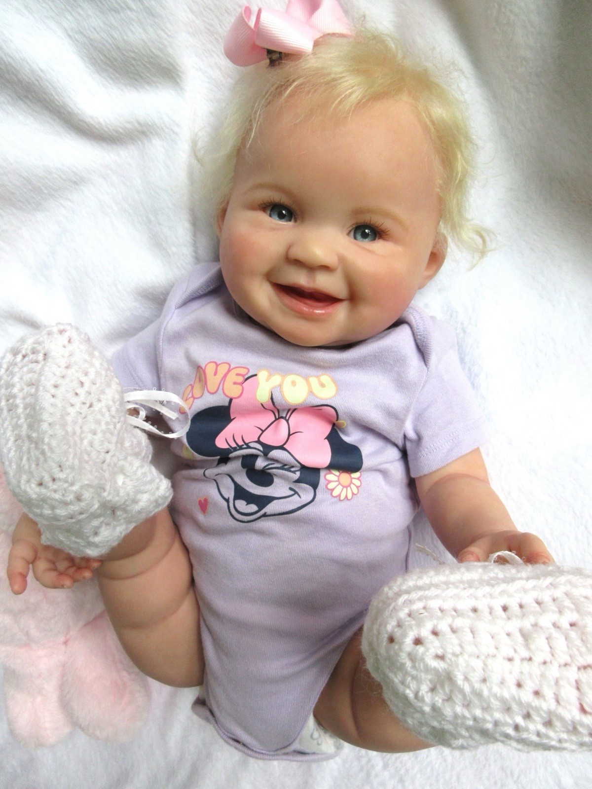 BEAUTIFUL HAPPY Reborn Baby GIRL Doll – JULIANA by PING LAU