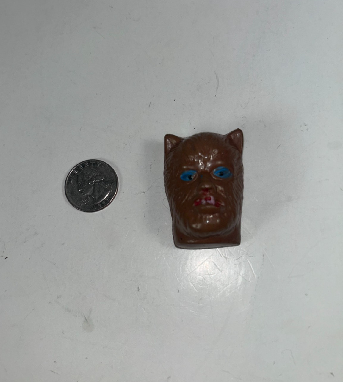 VTG Brown Wolfman, HEAD ONLY Unbranded, 1960’s Wear A Weirdo