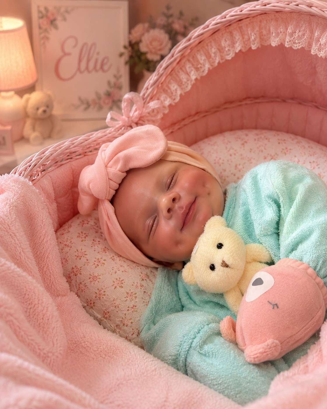 Authentic Ellie RARE by Bonnie Sieben Cuddle Baby adjustable no sow cute dimples