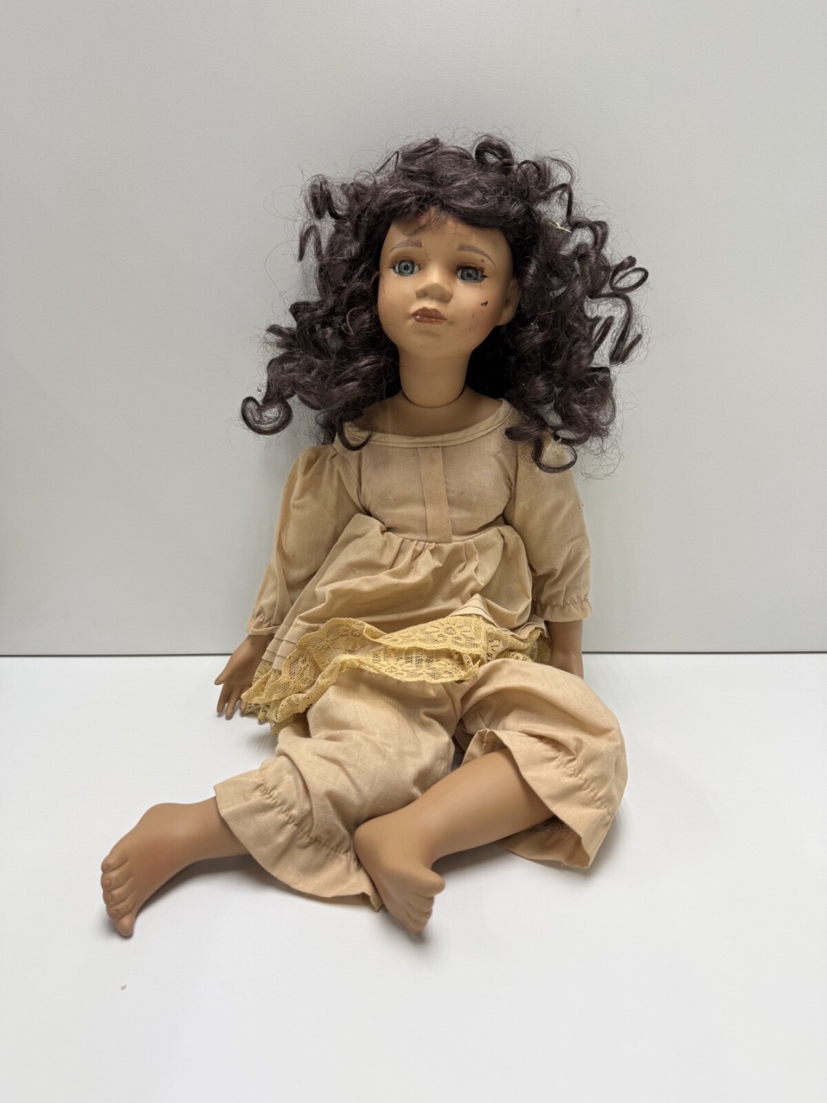 Vintage Doll 21 in 1995 Porcelain Doll