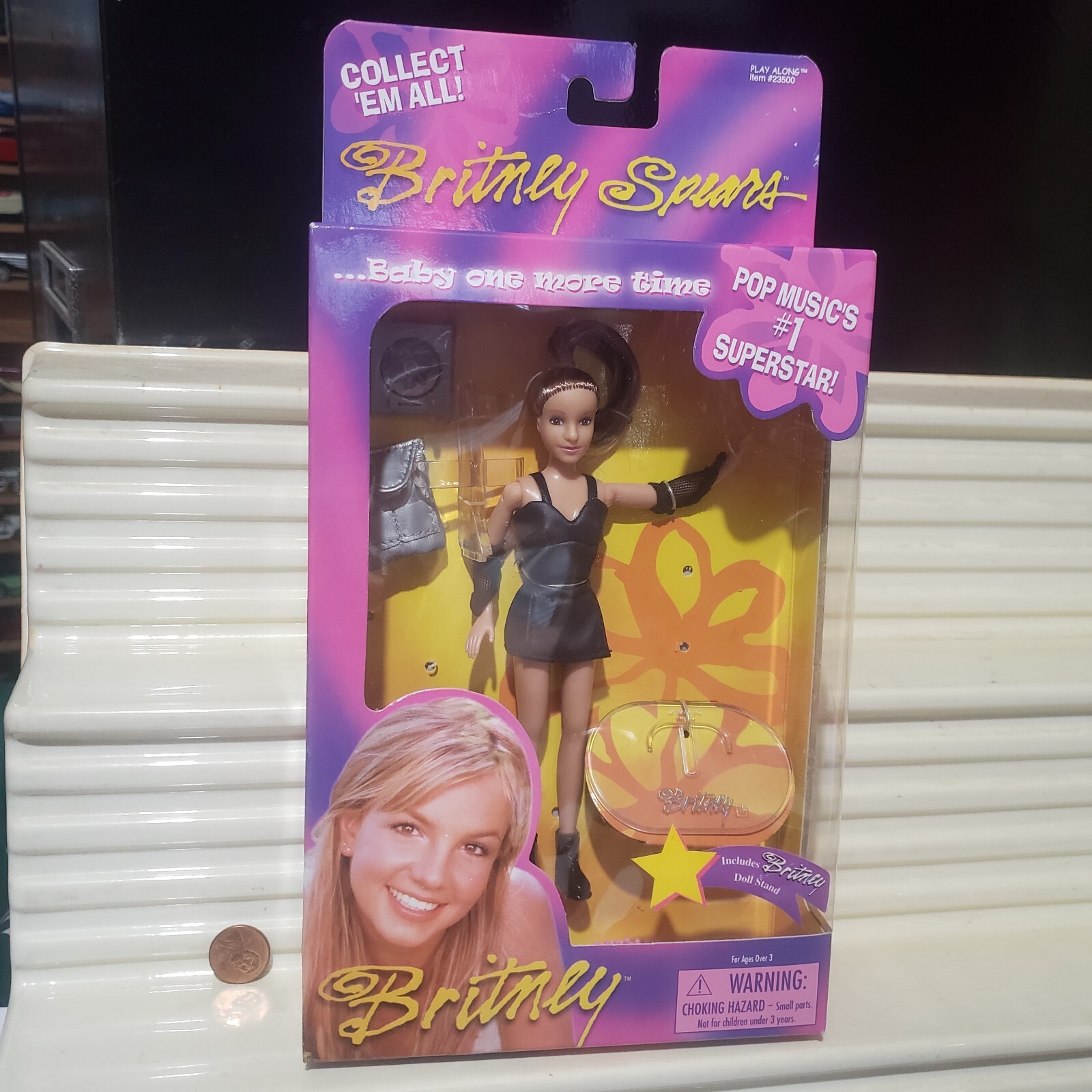 2000 Play Along BRITNEY SPEARS BABY 1 MORE TIME Doll Black Dress Nu inUnopenedBx