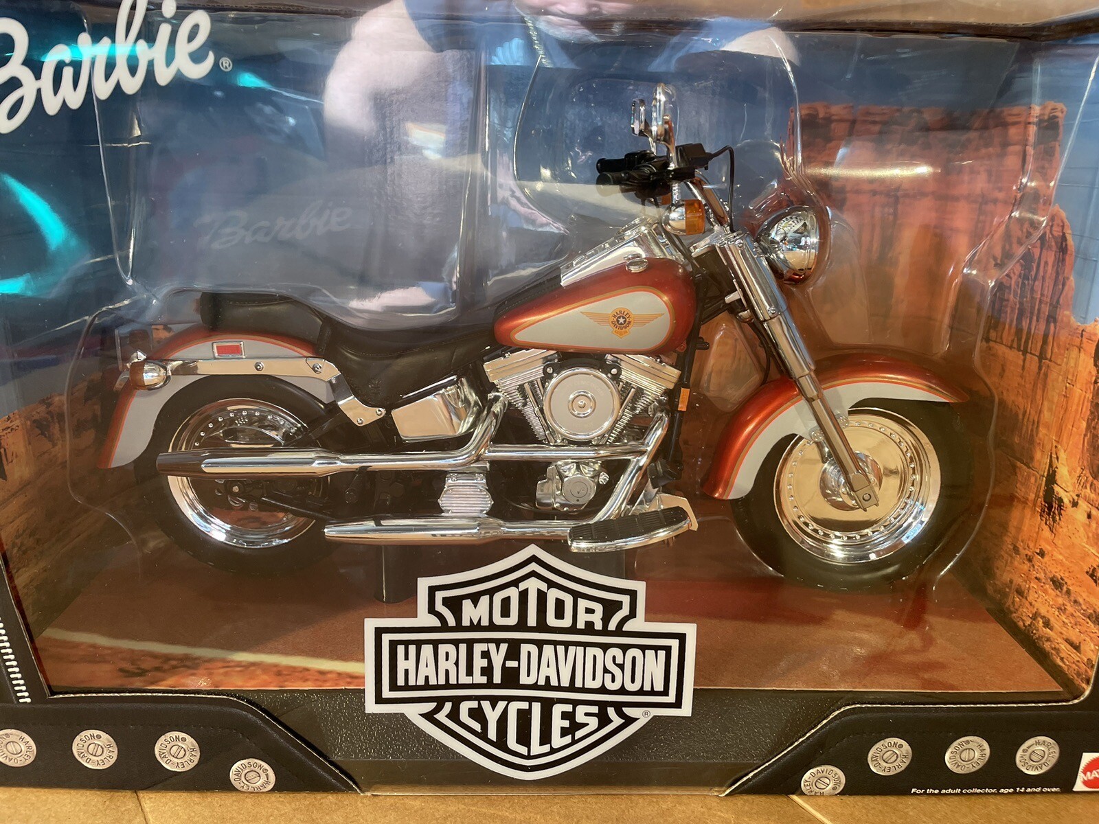 HARLEY-DAVIDSON BARBIE & KEN DOLL WITH HARLEY-DAVIDSON MOTORCYCLE 3 PIECE SET