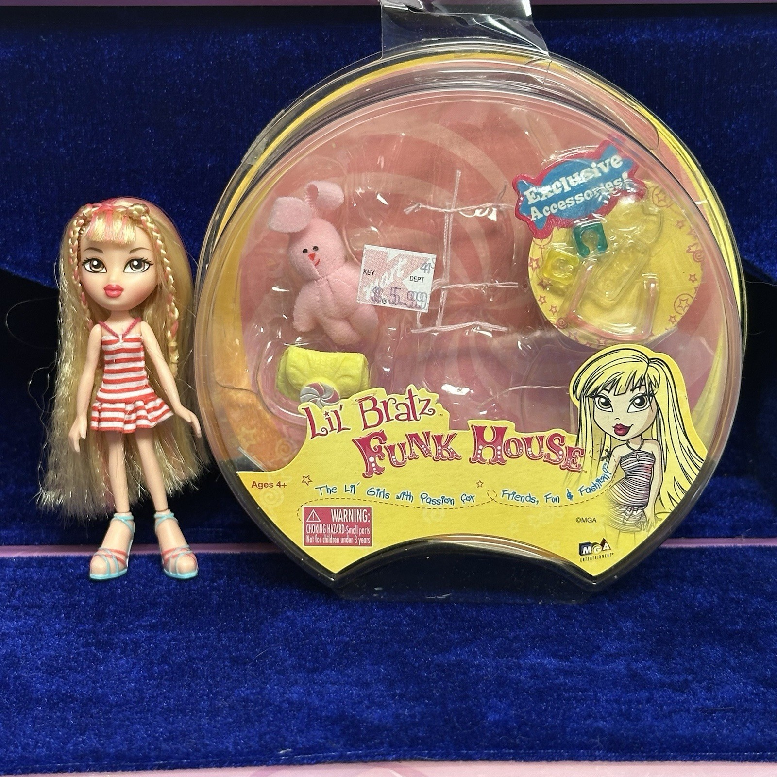 Lil’ Bratz Funk House AILANI 4in Doll Original Opened Package 2006 MGA