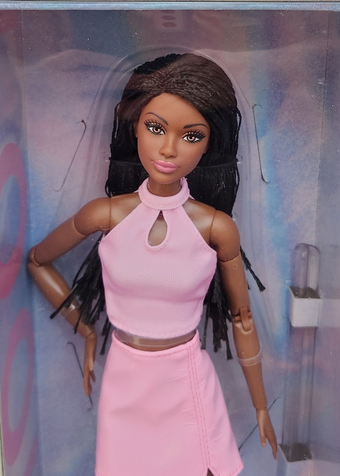 2024 Mattel Barbie Signature Looks Model #21 Black AA Collector Doll w/ Braids