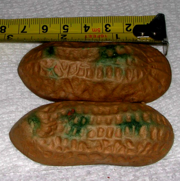 Paper Mache Peanut Shell Box NO Candy OR Baby Doll Vintage