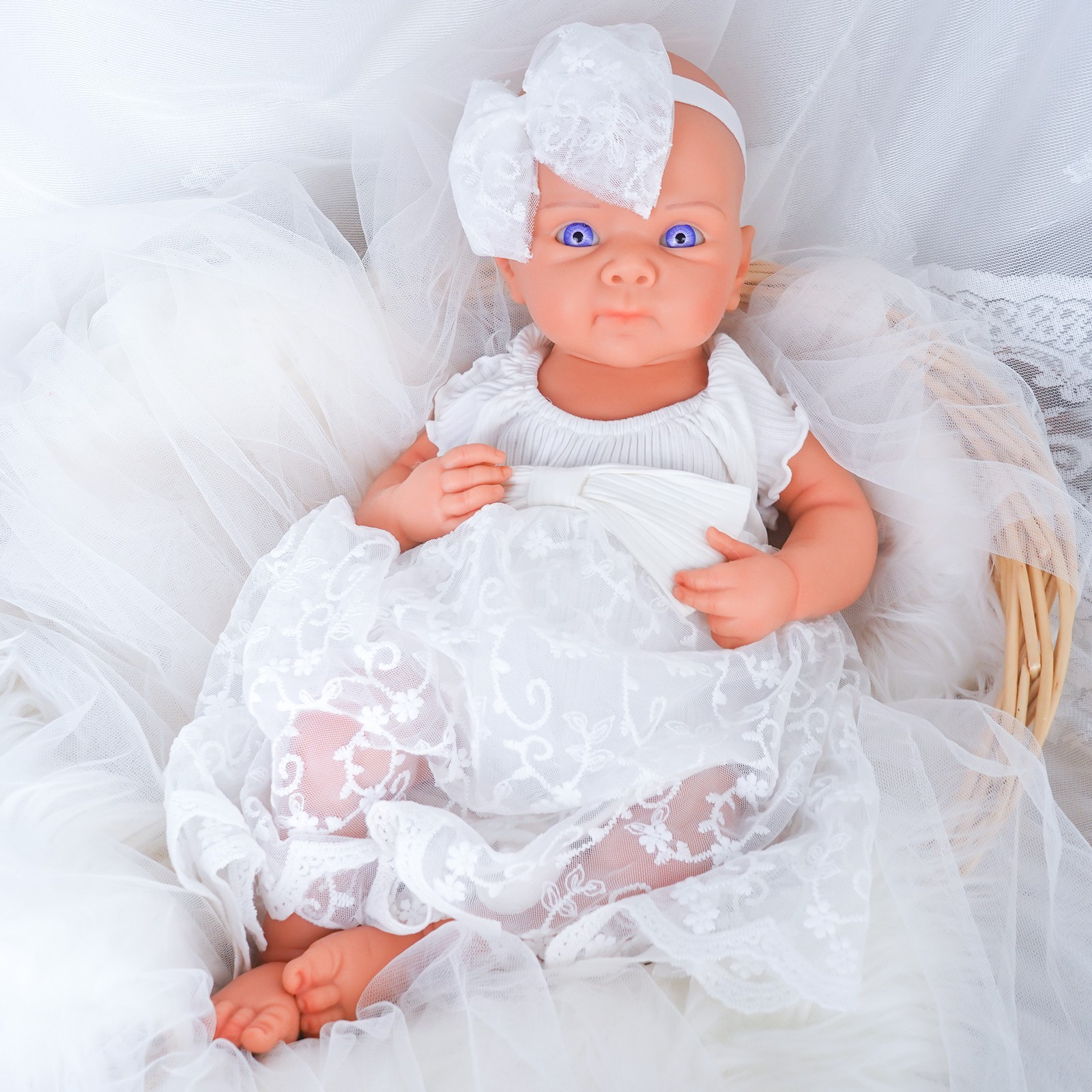 20.1” solid silicone doll silicone reborn doll silicone girl doll toys gifts