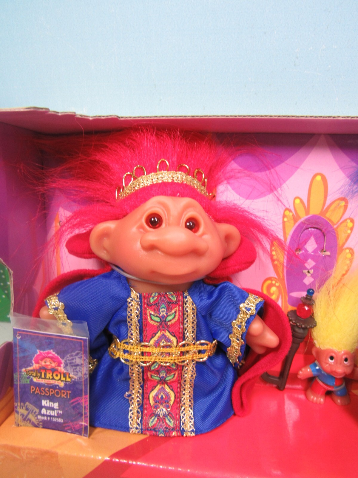 KING AZUL & QUEEN RUBY – 5″ DAM Troll Dolls – NEW IN PACKAGE