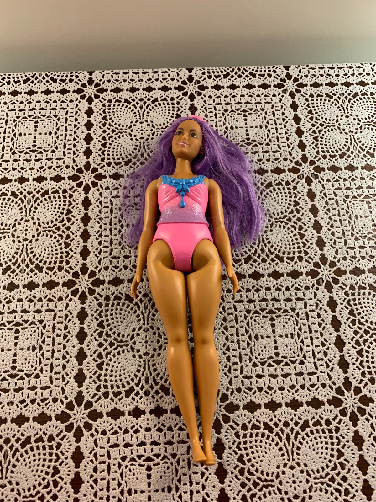 Mattel Fashionista Barbie Fashion Doll 11 inch Purple Hair 2021 Poseable Curvy