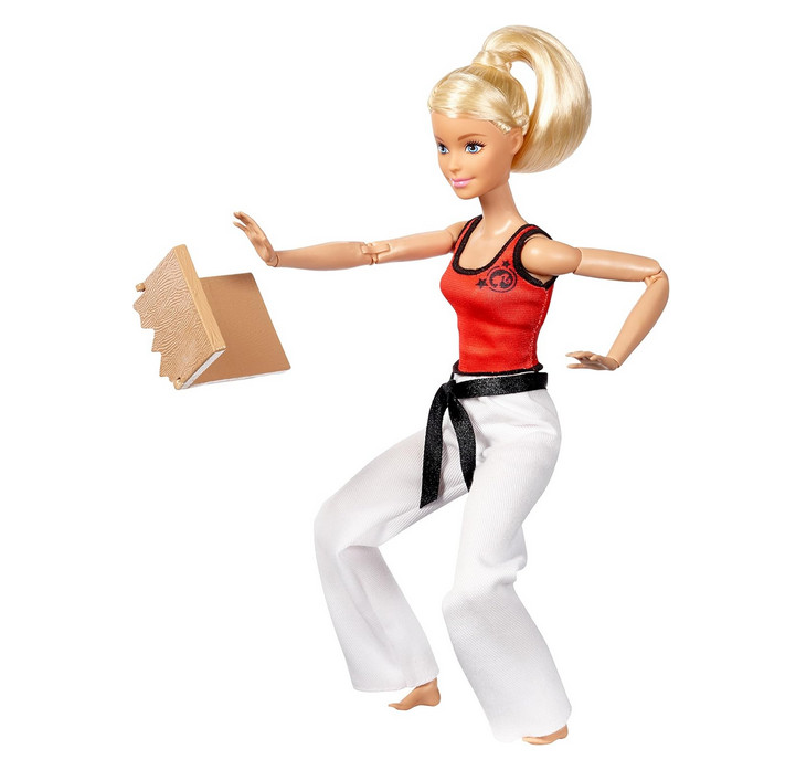 2015 Mattel Barbie Made to Move The Ultimate Posable Martial Artist Karate Doll