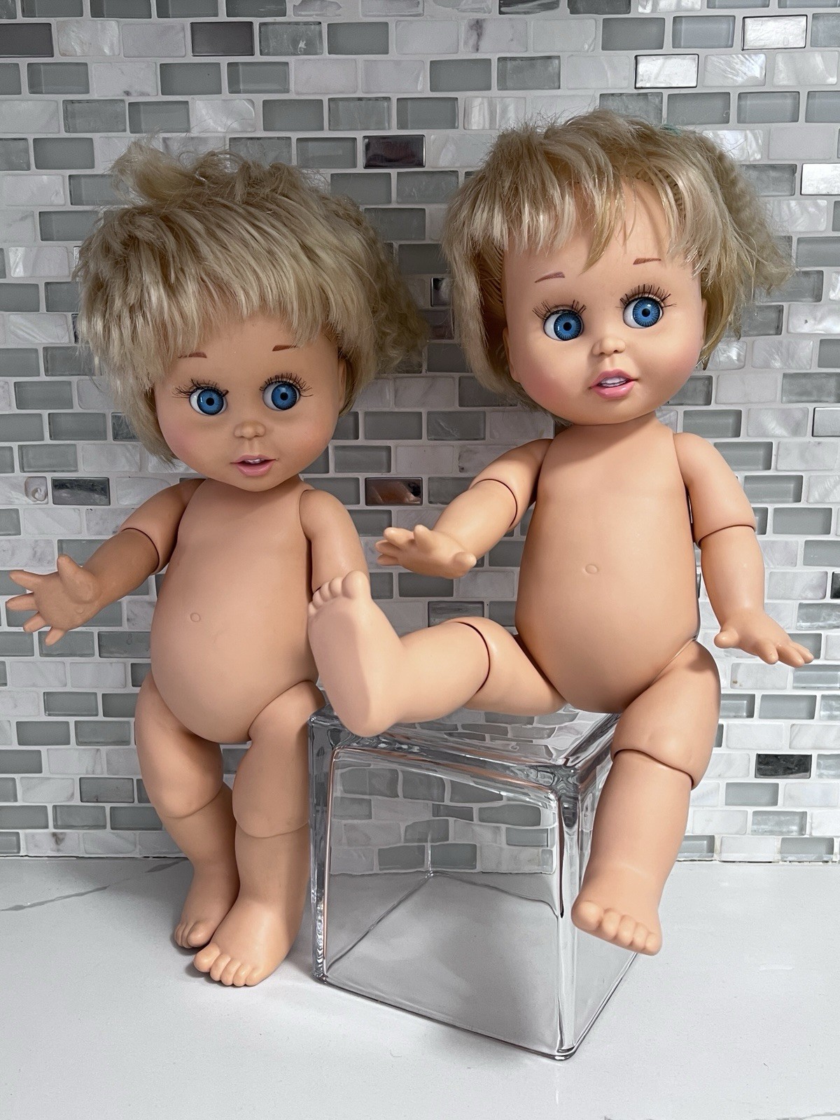 Two Galoob Baby Face Dolls So Surprised Suzie Innocent Cynthia 90s