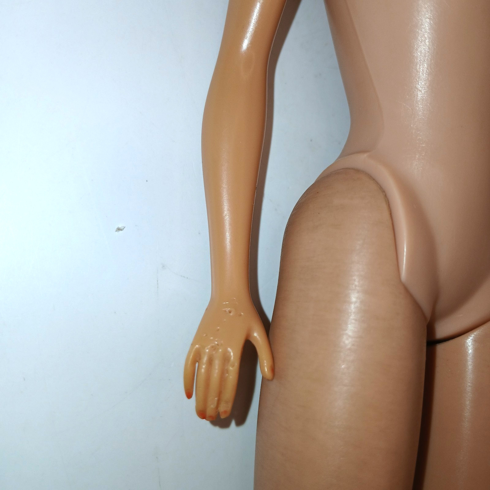 Vintage White Ginger Bubble Cut Barbie #850 Nude Mattel Japan