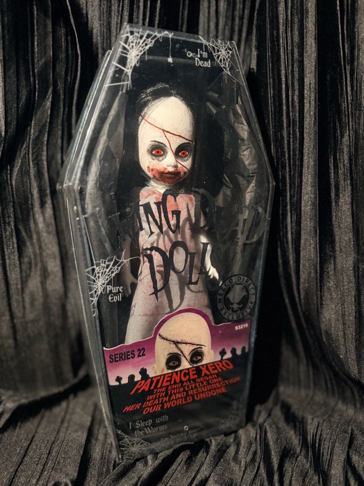 Living Dead Dolls Patience Xero Gray Dress Variant Series 22 Patient Zero LDD