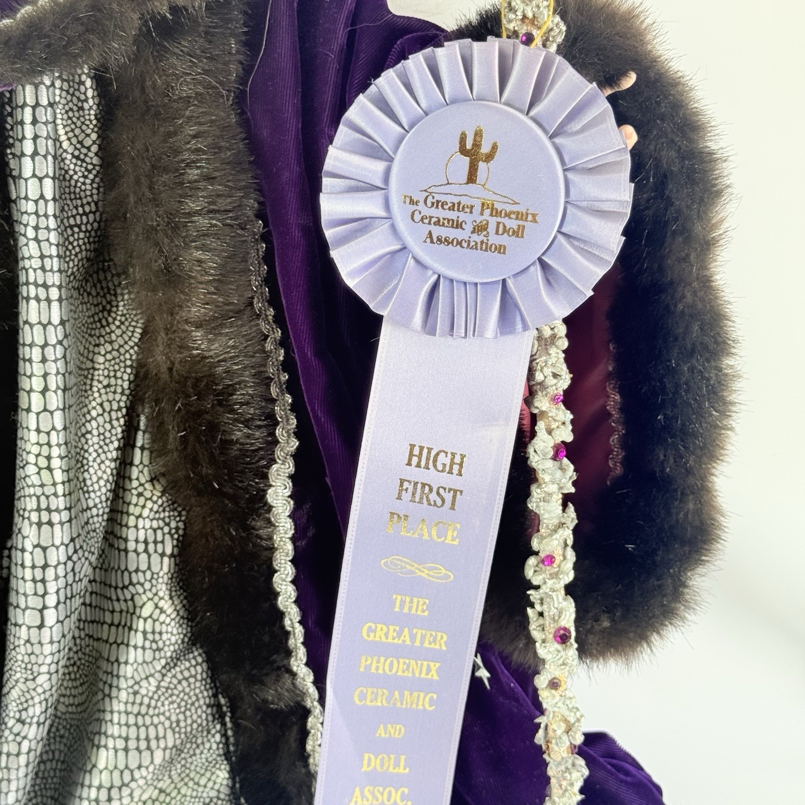 Vintage Handmade Porcelain Wizard Doll Blue Ribbon Winner 20″ Warlock Poseable