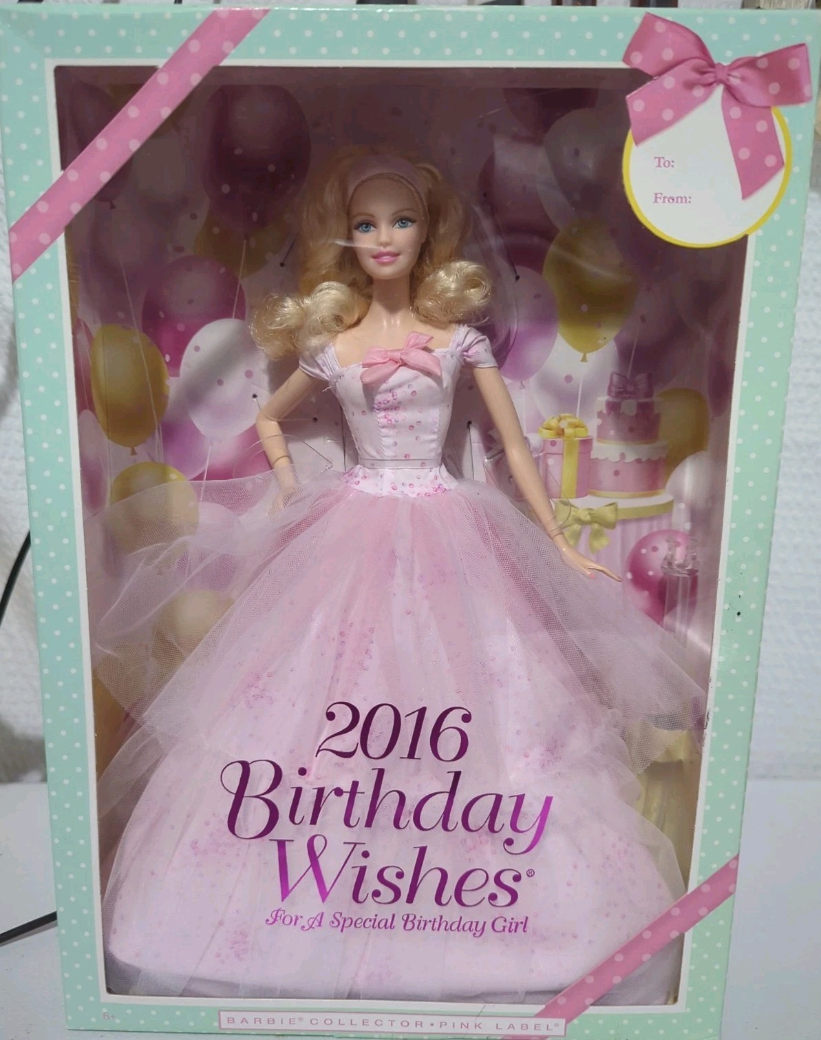 2015 Mattel “2016 Birthday Wishes Barbie” #DGW29 *NRFB*