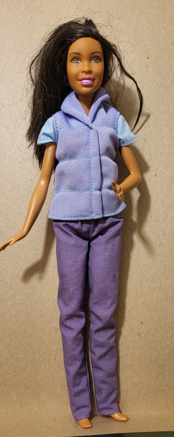 Barbie Fashionistas Nikki Doll African American Black Brown Hair Outfit CB254