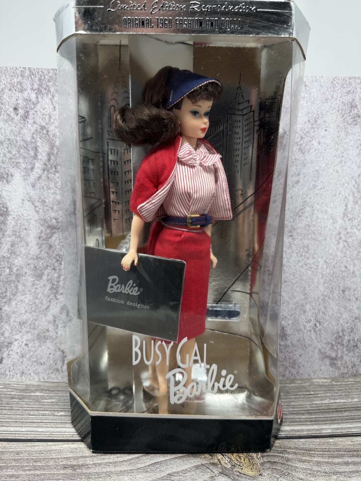 Busy Gal Barbie Limited Reproduction Original 1960 Fashion and Doll Mattel 13675