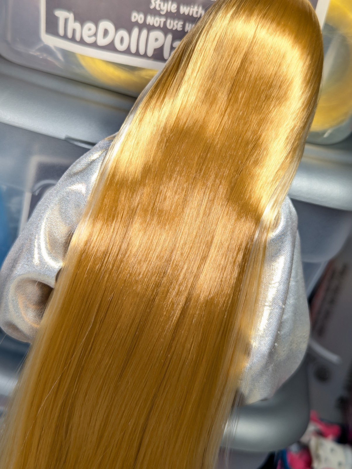 OOAK Reroot You Create Barbie Basics Kit 1 Reed Golden Blonde Nylon Hair MTM