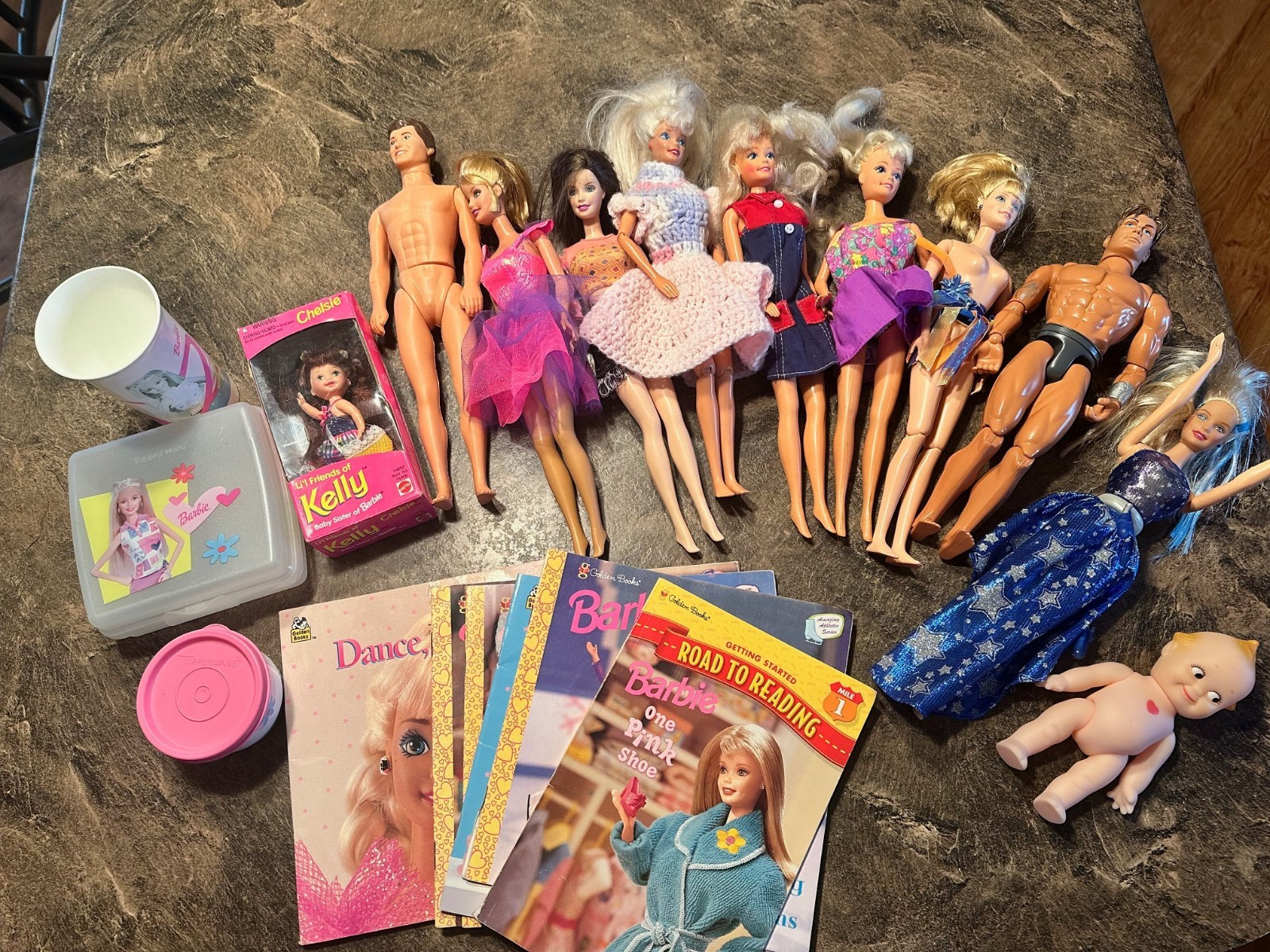 Vintage Barbie Mattel & Lucky Dolls Tupperware, Books Li’l friends GI Joe