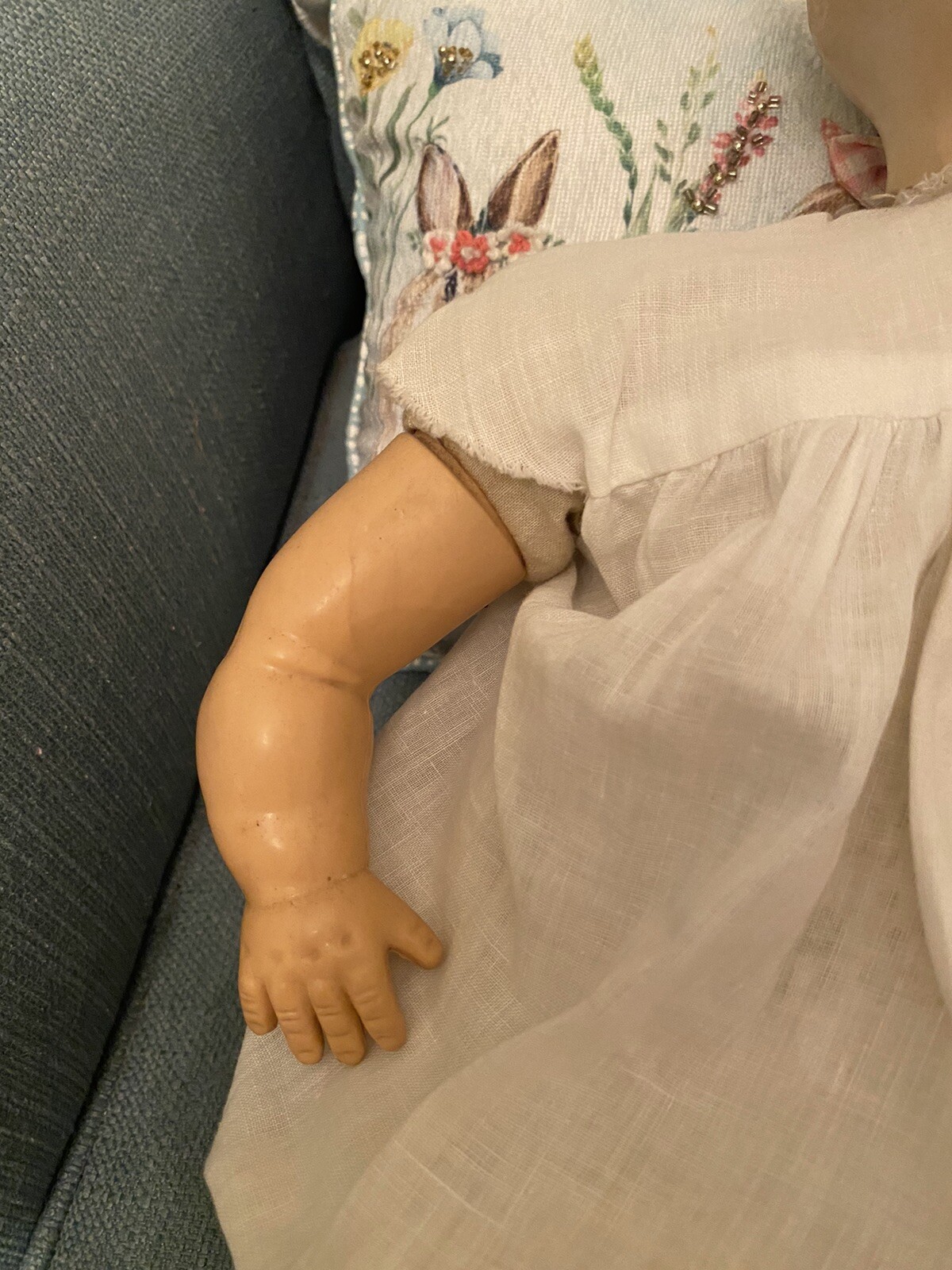 Ideal Hard Plastic Doll “Talking Tot” 22” Baby Doll 1950 Shilling Co HTF