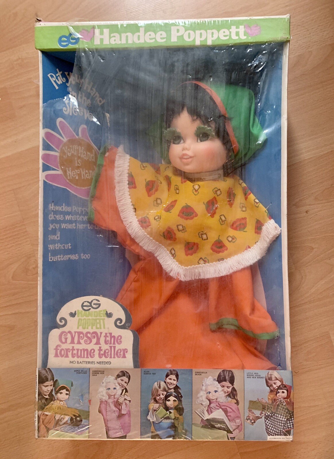 Extremely Rare Beautiful Vintage 24” eegee GYPSY Poppett doll,NEW In BX 2ft tall