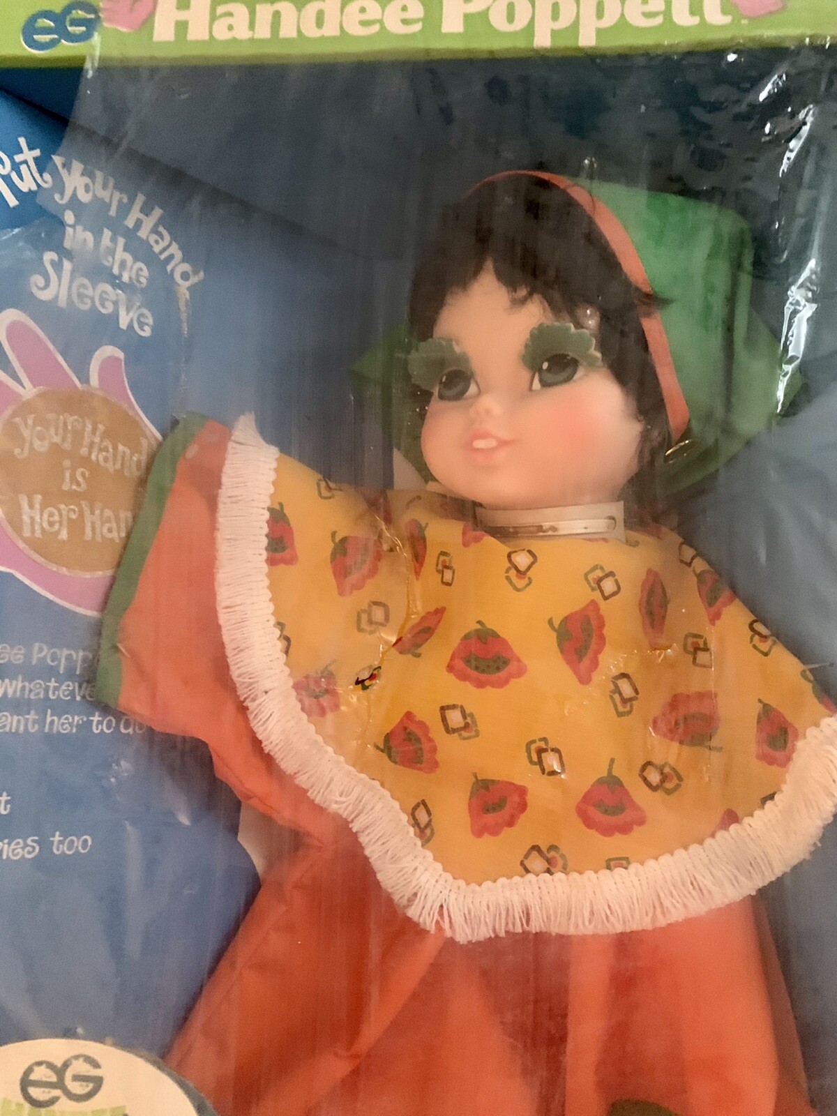 Extremely Rare Beautiful Vintage 24” eegee GYPSY Poppett doll,NEW In BX 2ft tall