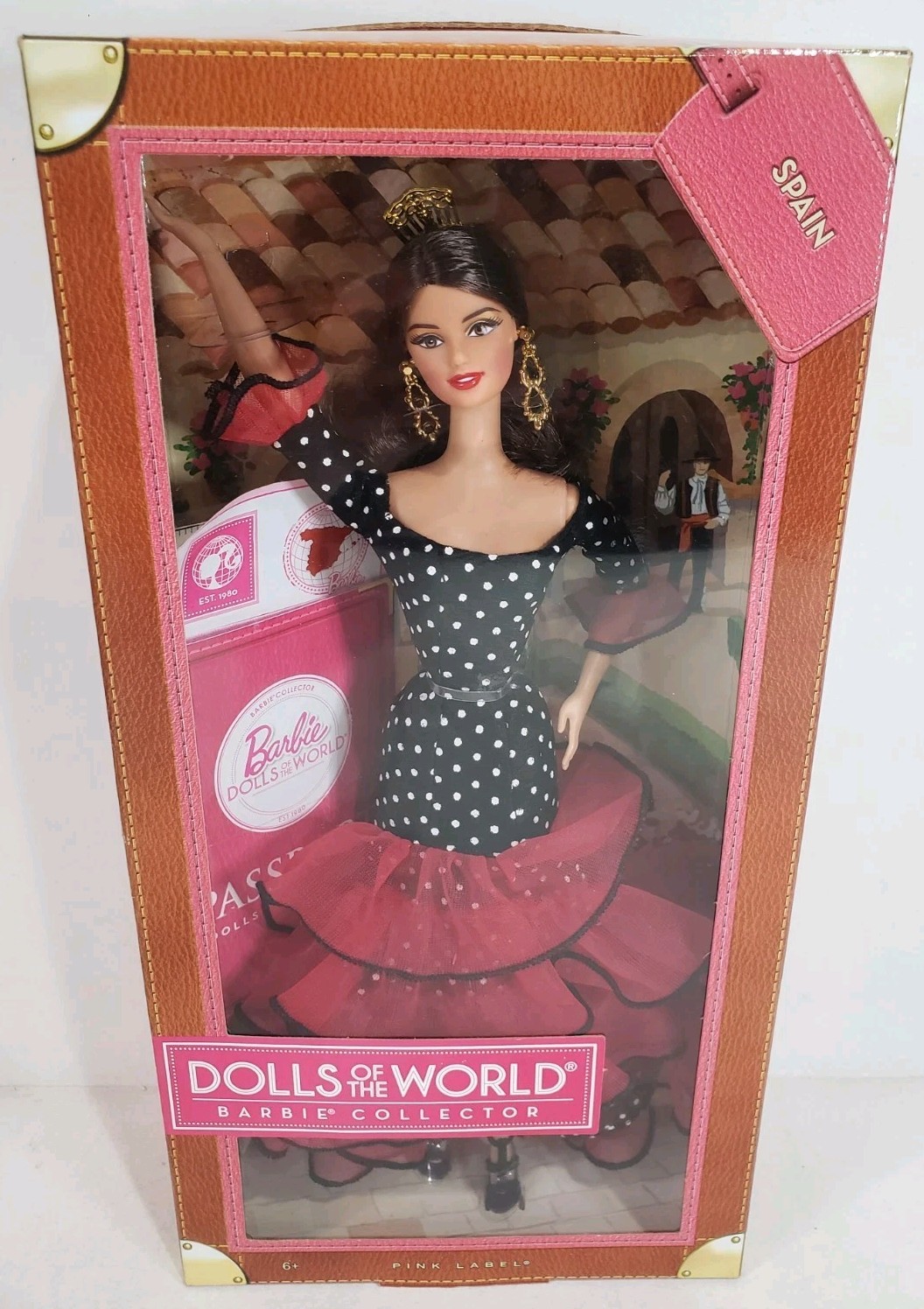 SPAIN BARBIE DOLL DOLLS OF THE WORLD PASSPORT 2012 MATTEL X8421 NRFB