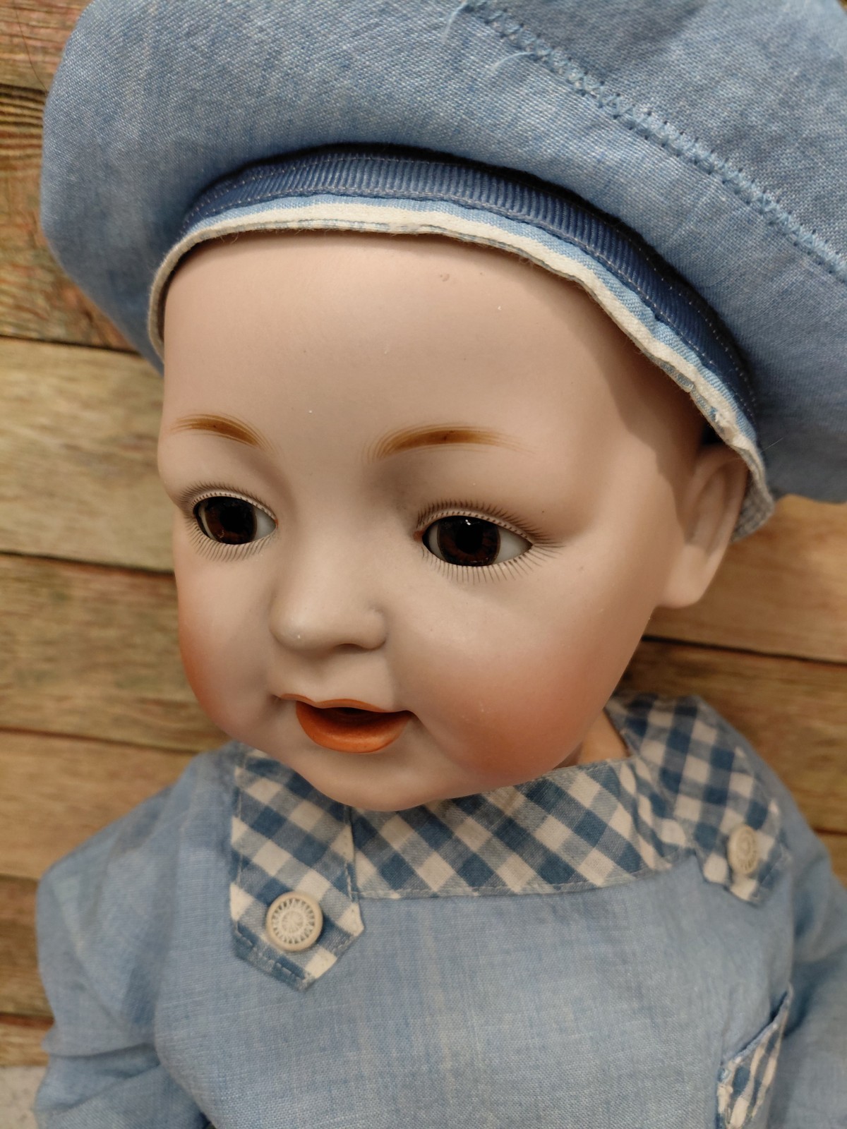 20″ JD Kestner Baby Perfect Bisque Solid Dome, Darling Sailor Suit