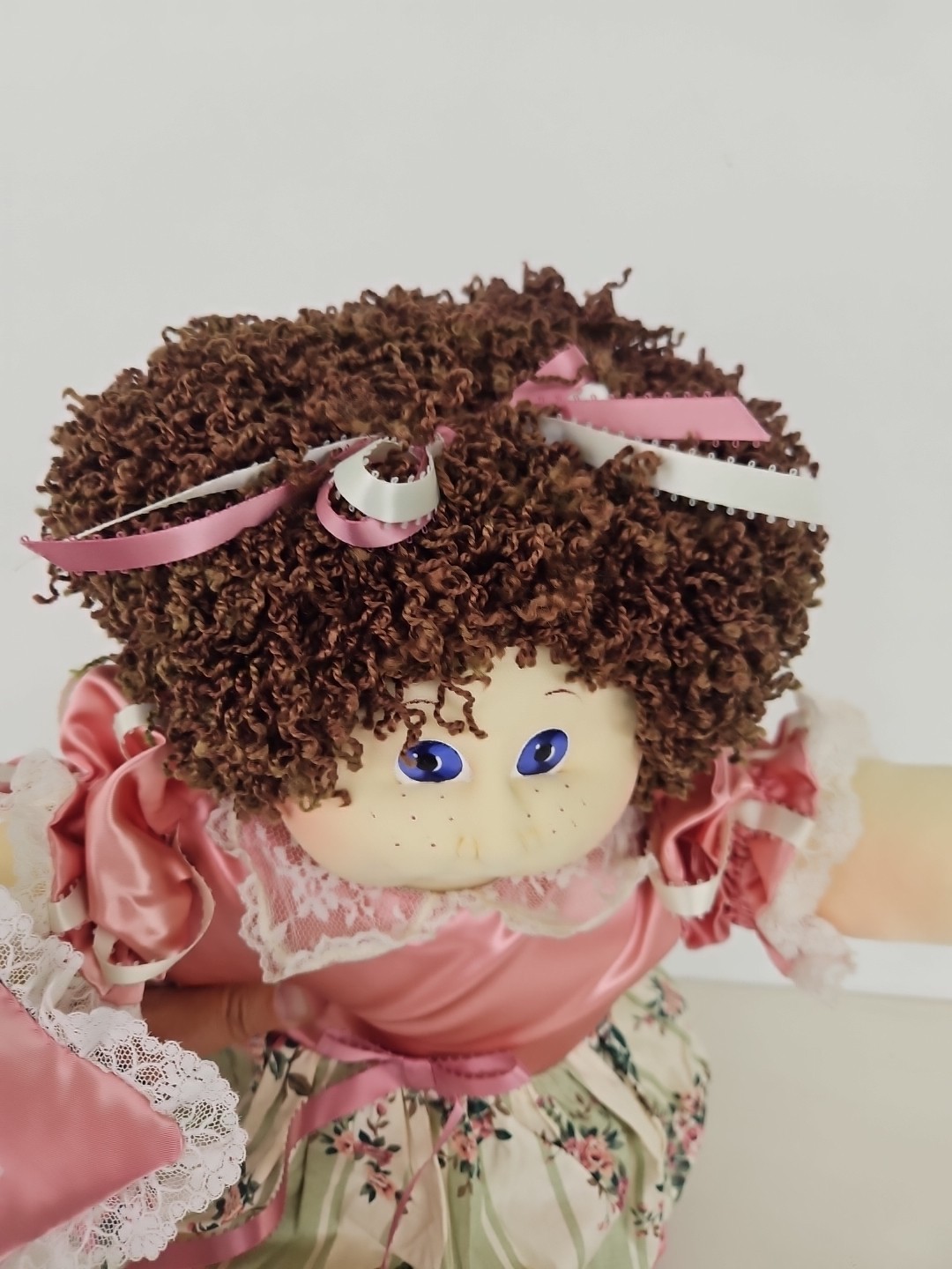 Cabbage Patch Doll 1991 Soft Sculpture Lavender Eyes Valentine’s CPA254/91- A3
