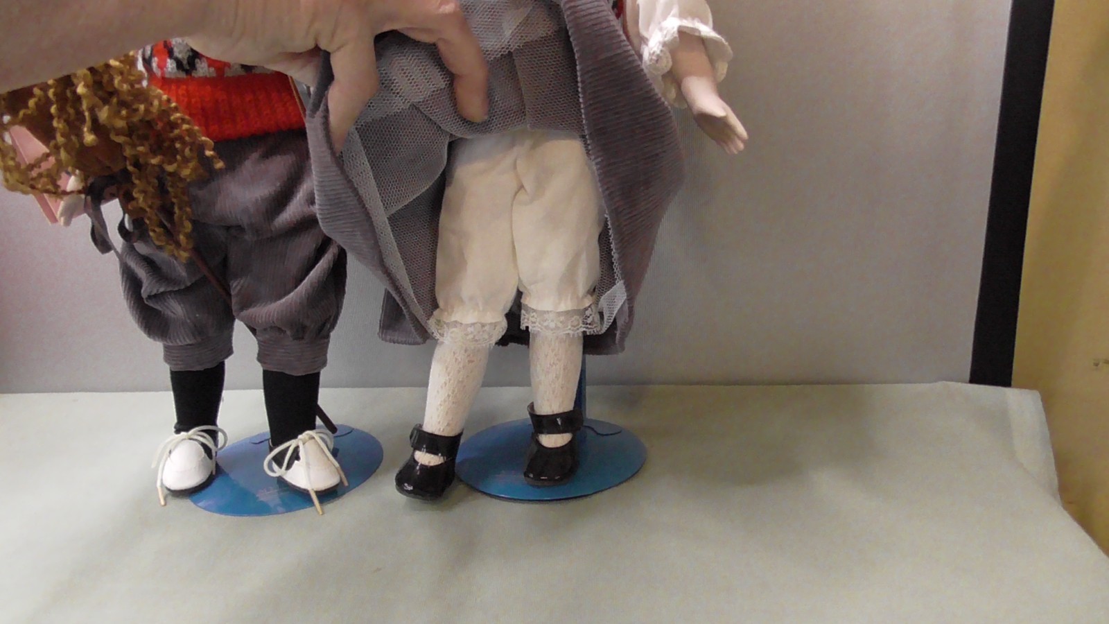 Marion Yu Designs Porcelain Matching Girl &Boy Doll twins with tags