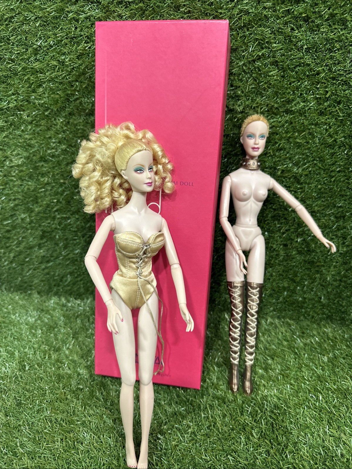 Joe Tai Ingrid Blonde Curly Doll 2005 Lot Of 2