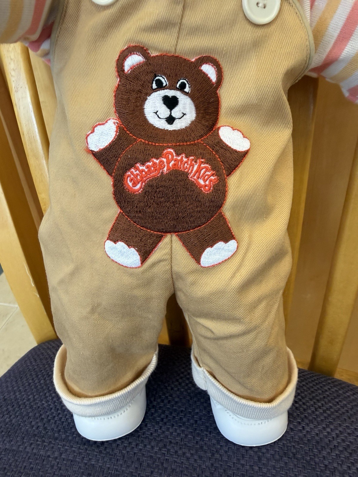 Cabbage Patch Kids Doll Tsukuda Boy Brown Eyes Tan Hair Teddy Bear Outfit