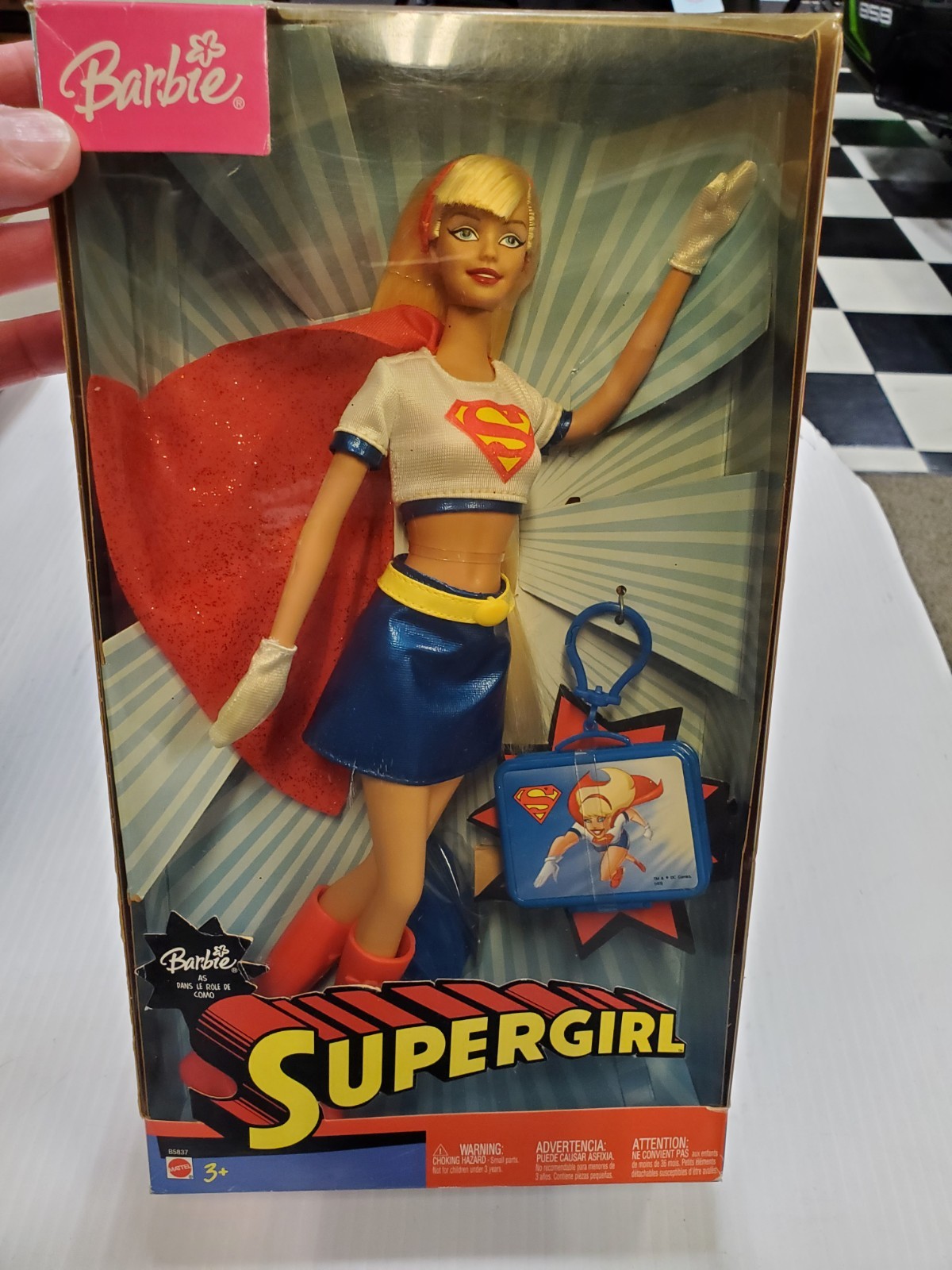 NIB VINTAGE Barbie Supergirl Figure Doll B5837 Mattel B66