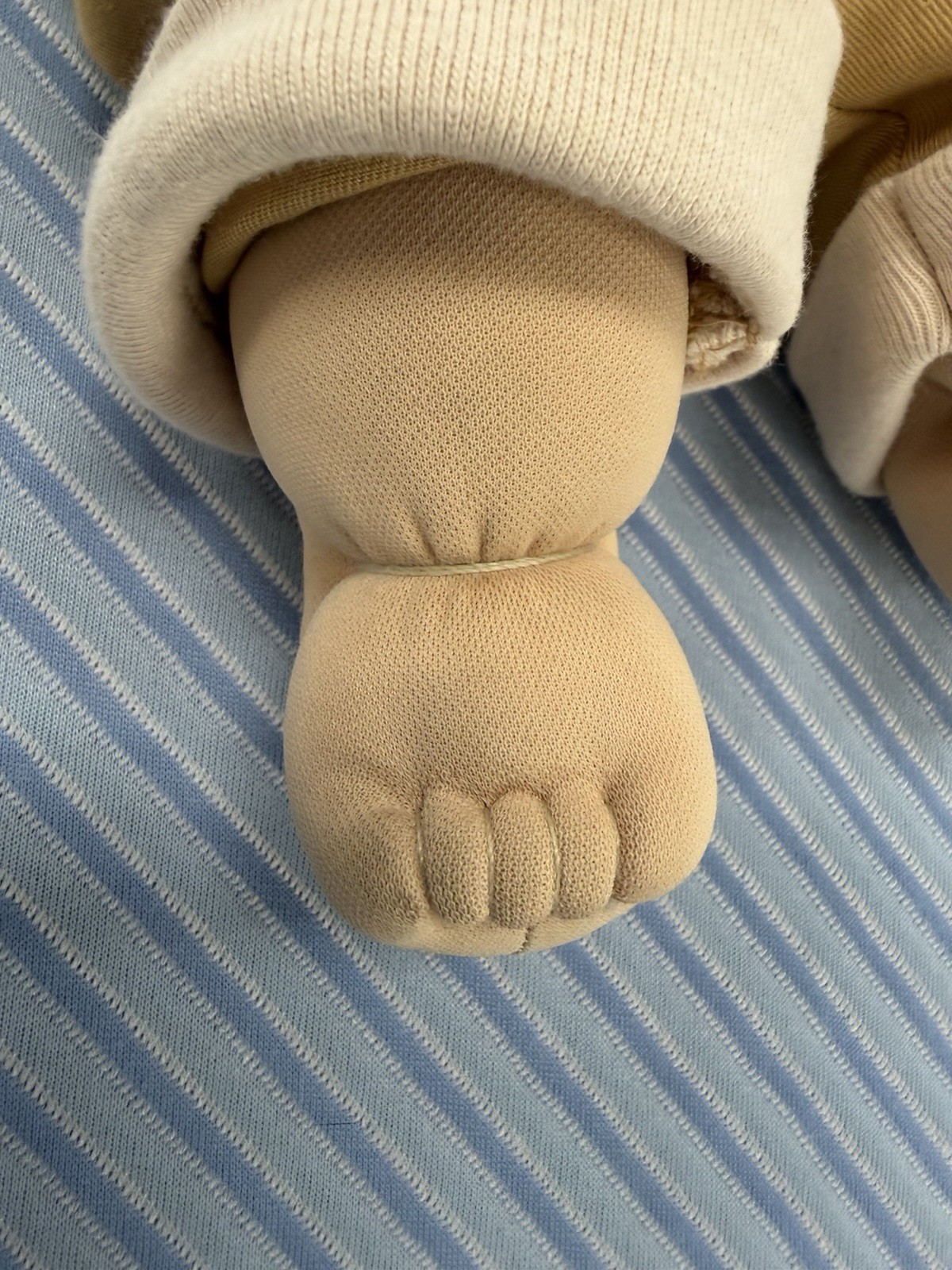 Cabbage Patch Kids Doll Tsukuda Boy Brown Eyes Tan Hair Teddy Bear Outfit