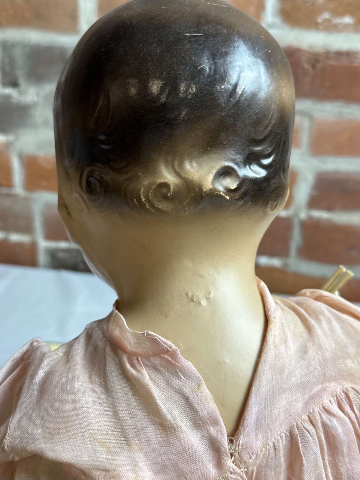 Darling, Vintage Composition & Cloth Baby Doll 22” Composite Antique